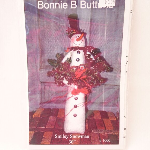 5 Assorted Christmas Craft Patterns Snowmen Bear Santa - Picture 2 of 7